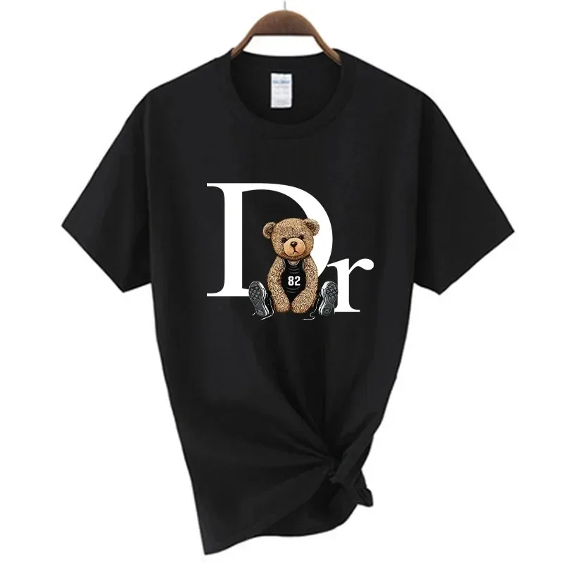Cotton T-shirt Men Women Summer Graphic