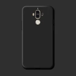 Ultra Thin Silicone Soft Back Cover Phone Case for Mate 9 (Black)