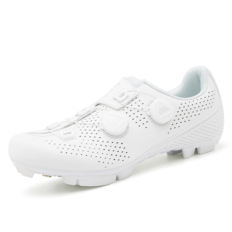 Cycling Sneaker Mtb Flat Pedal Bicycle Shoe Clit Man Cleat Shoes Bicycle Mountain Bike Shoe Racing Lock Cycling Footwear white cycling shoes