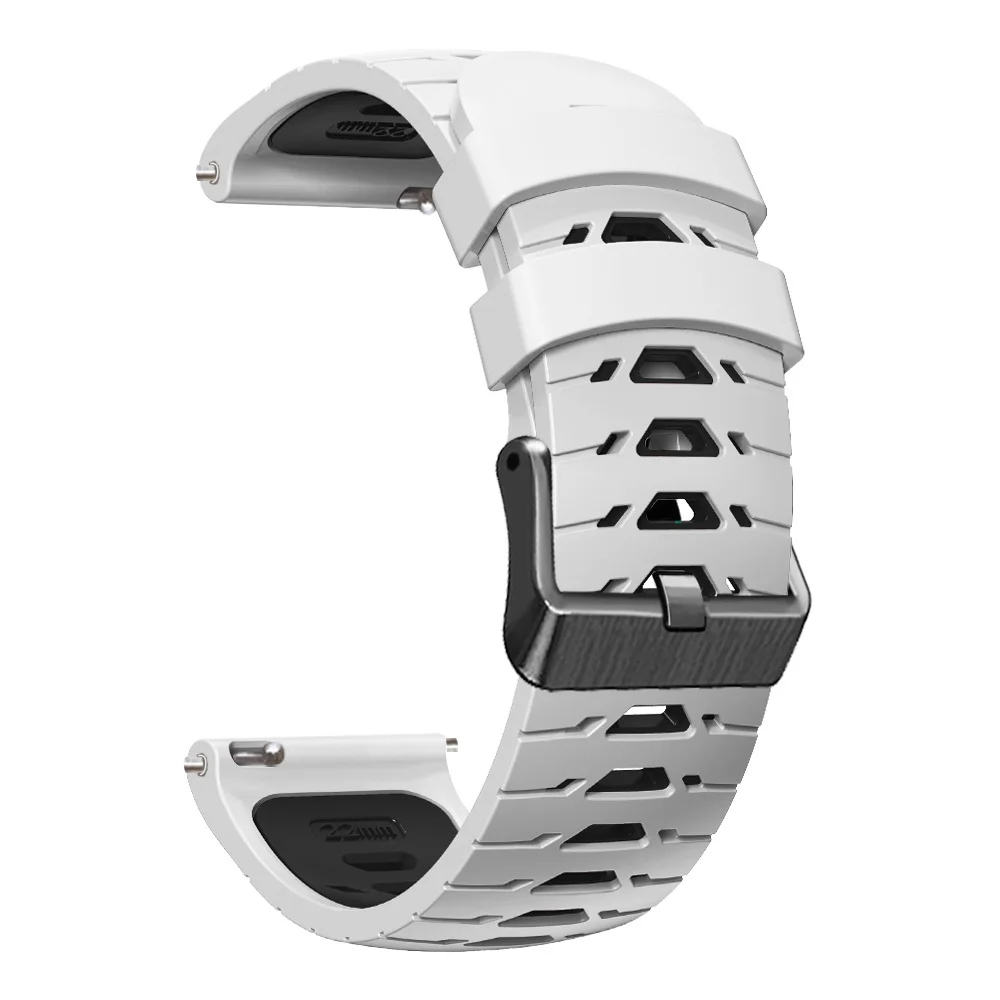 Breathable Silicone Smartwatch Bracelet - 22mm Replacement Watch Bands