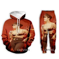 New Fashion 3D Print  Selena Quintanilla  Hoodies/Hooded Sweatshirts + Pants Trousers Suit Clothes Two-Pieces Sets  KK2 2