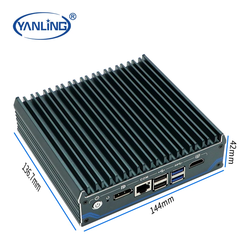 심천 얀링 N100 방화벽 Pfsense 미니 PC 우분투 리눅스 VPN 네트워크 (4개의 2.5G 이더넷 포트 포함)