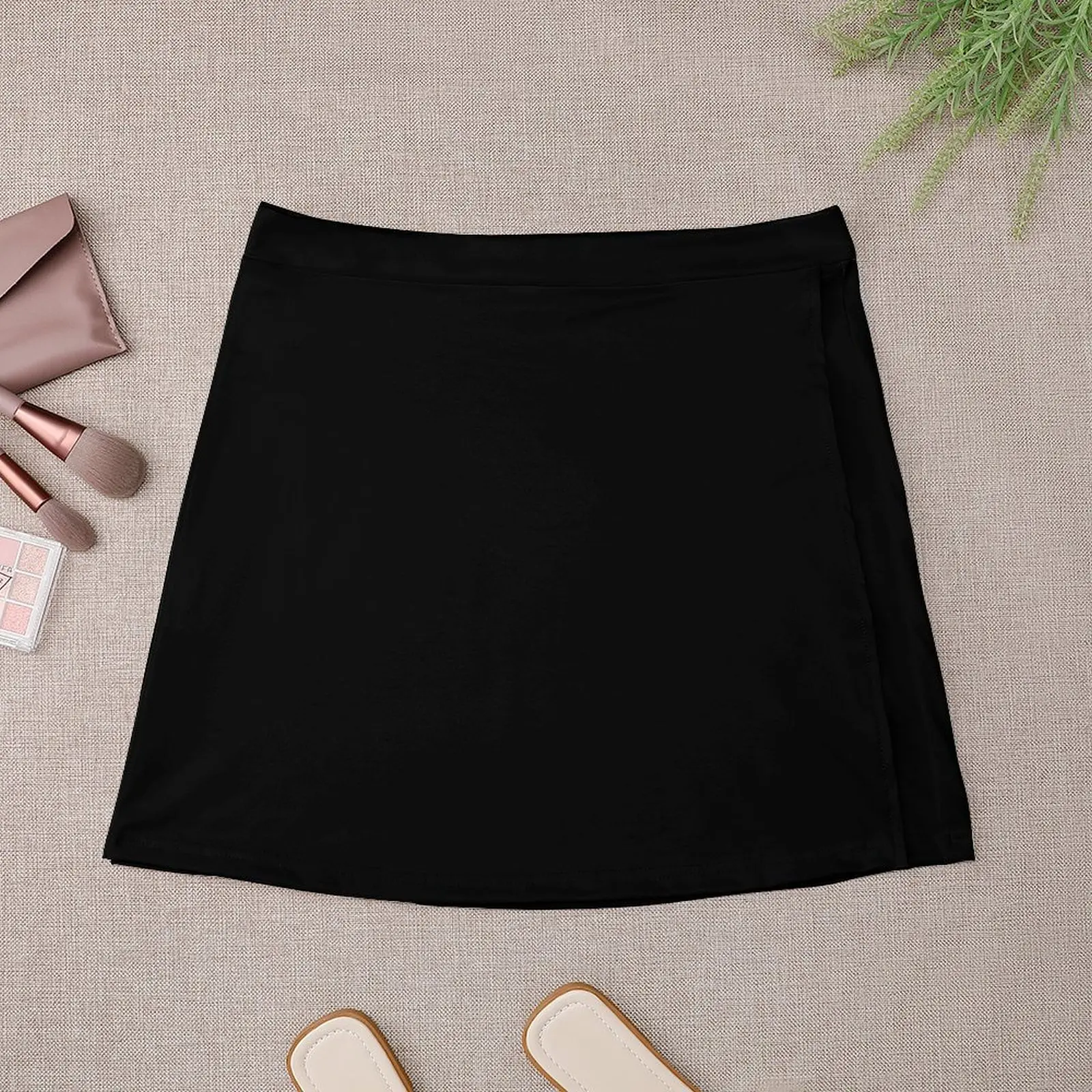 Solid Black Duvet Cover - Noir Bedspread - Plain Skirt, Cushion Socks Mini Skirt Evening dresses skirt women Kawaii