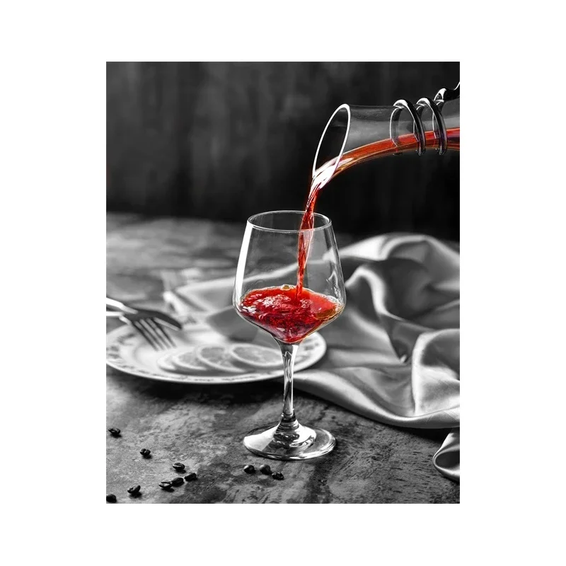Elegant Red Wine and Glass Canvas Art - Sophisticated Wall Decor for Dining and Living Spaces