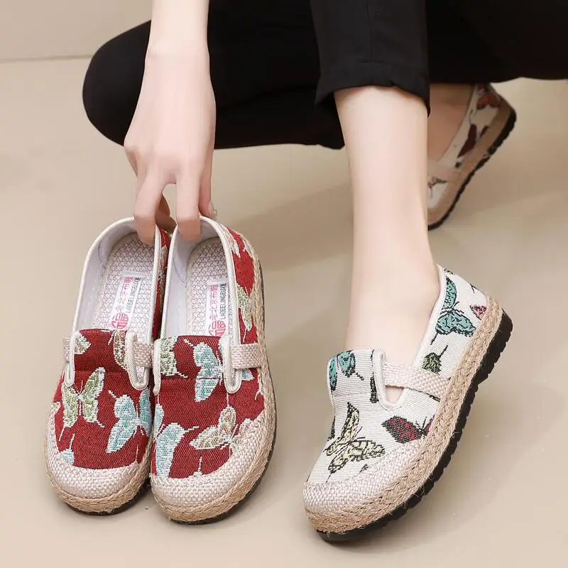 

Shoes For Woman Canvas Sneakers Flats Classic Women's Light Mesh Ladies Dancing Shoe Breathable Flat Sneakersy