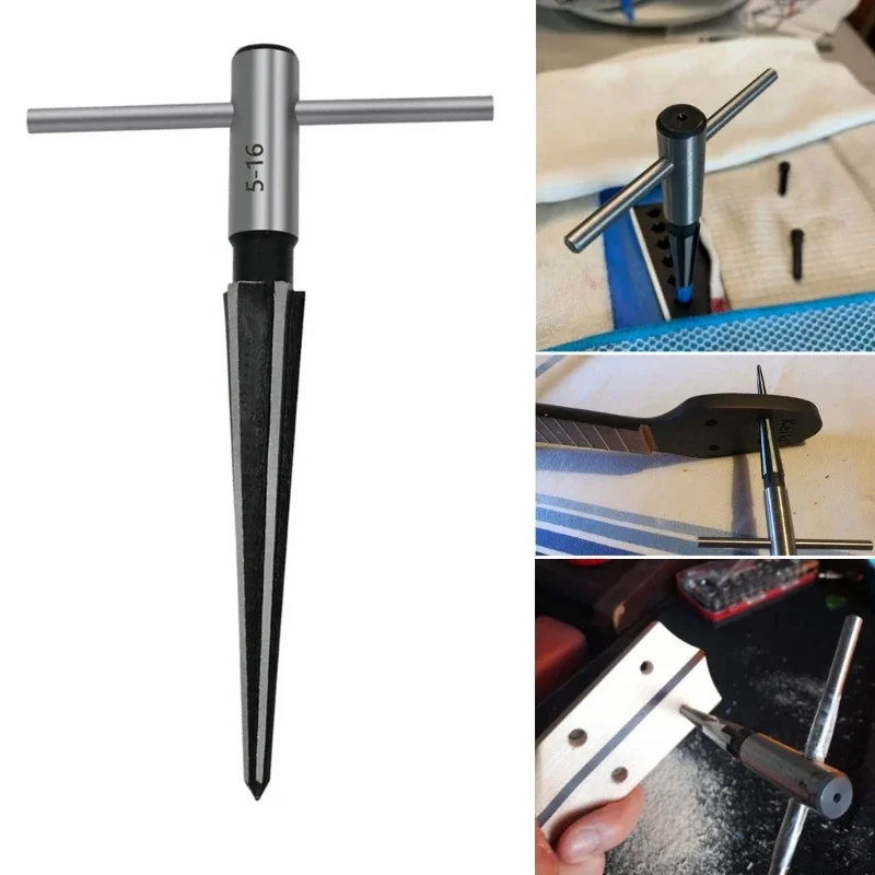 3-13mm & 5-16mm 테이퍼 리머 핸드 금속 리머 디버링 확대 핀 구멍 목재 금속 플라스틱 드릴링 용 핸드 헬드 리머