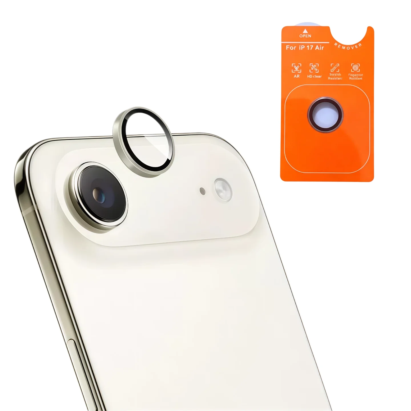 Air Original Color Rear Camera Tempered Glass Protective Film - Black, Silver, Blue, Gold