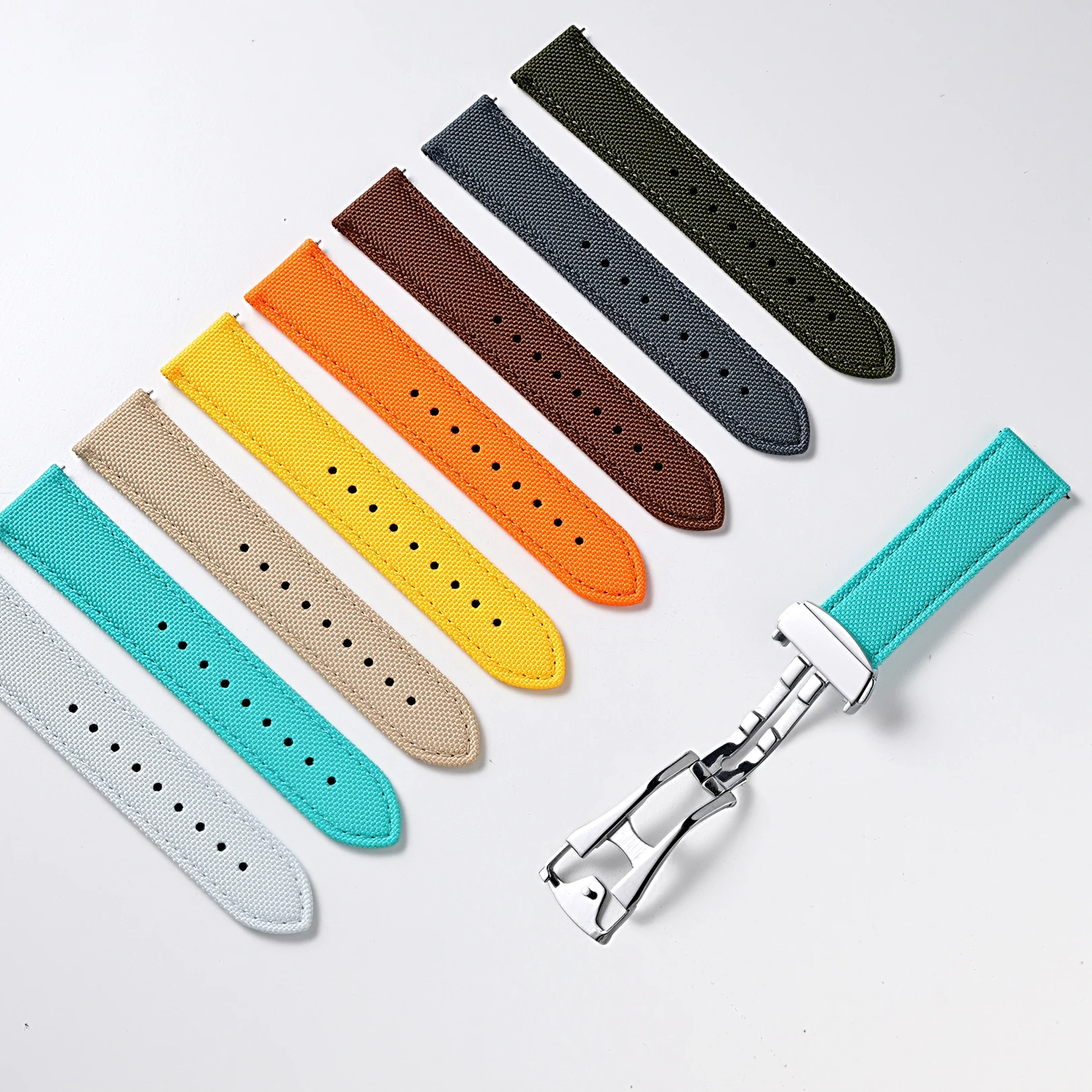 Waterproof Sailcloth Nylon Quick Release Watch Strap - Universal Sport Band