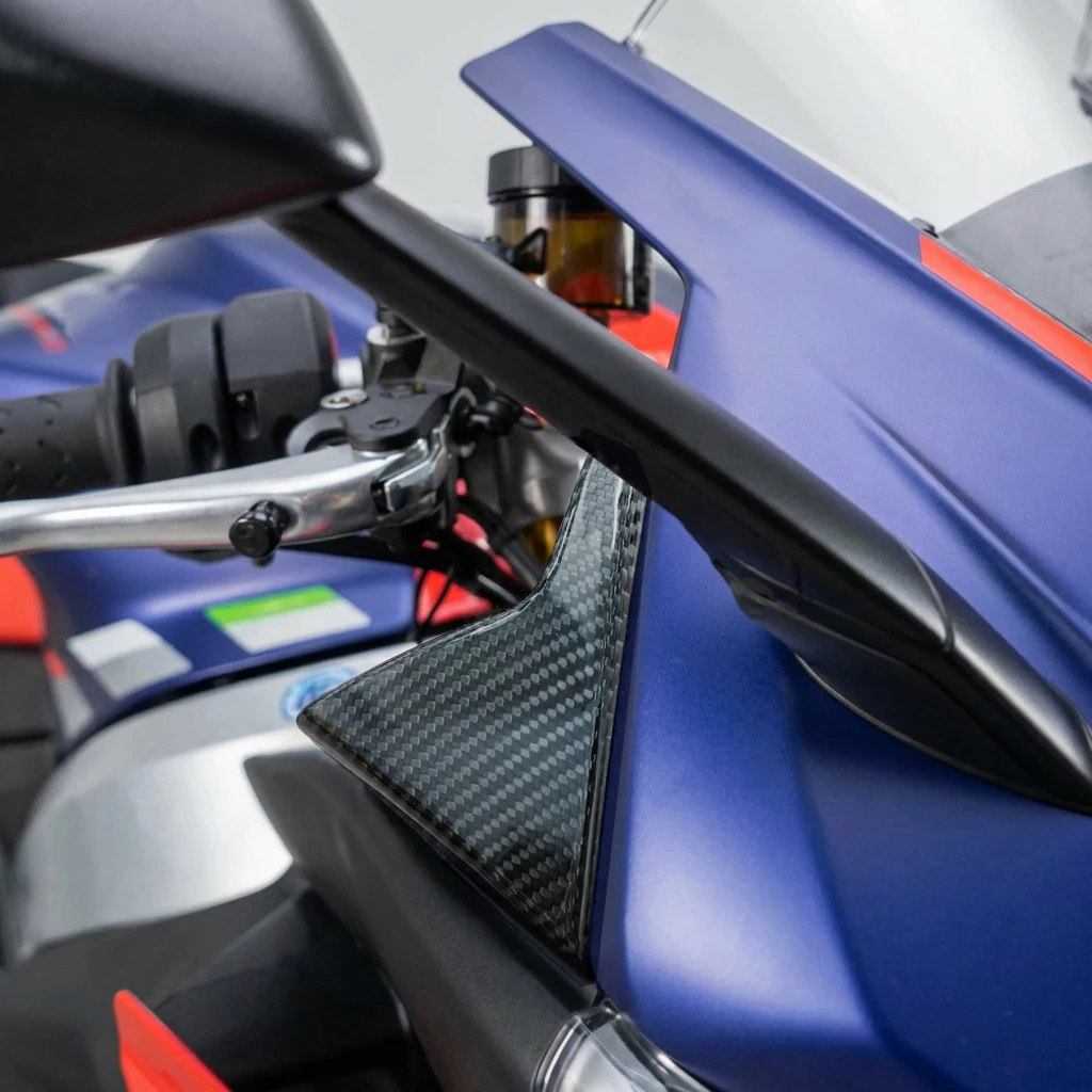 Aprilia RS 660 2020-2025 RS660 액세서리 앞유리용 오토바이 카본 파이버 사이드 윈드 디플렉터 프론트 페어링