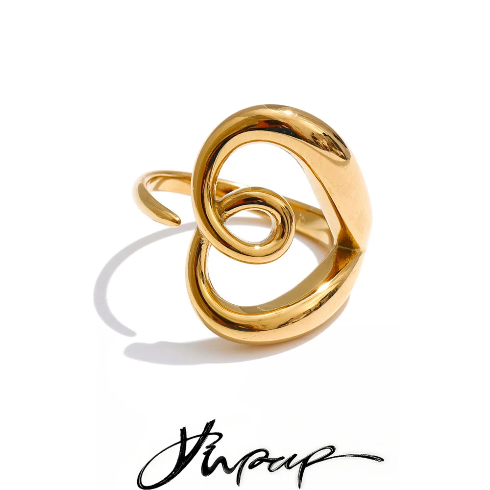 Yhpup Minimalist Stainless Steel Ring
