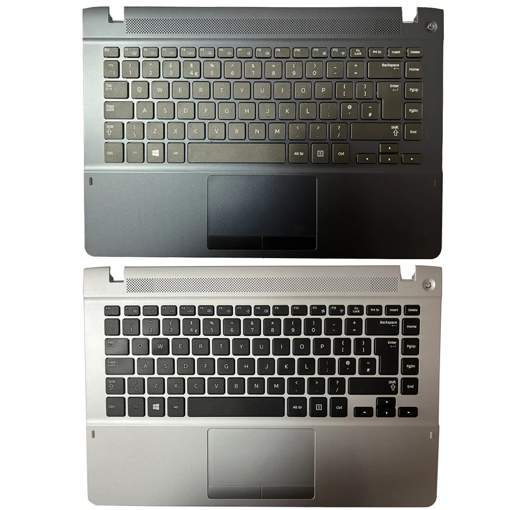 

New UK Keyboard For Samsung NP470R4V NP370R4E NP370R4V NP450R4E NP450R4V NP470R4E Laptop With Palmrest Upper Cover
