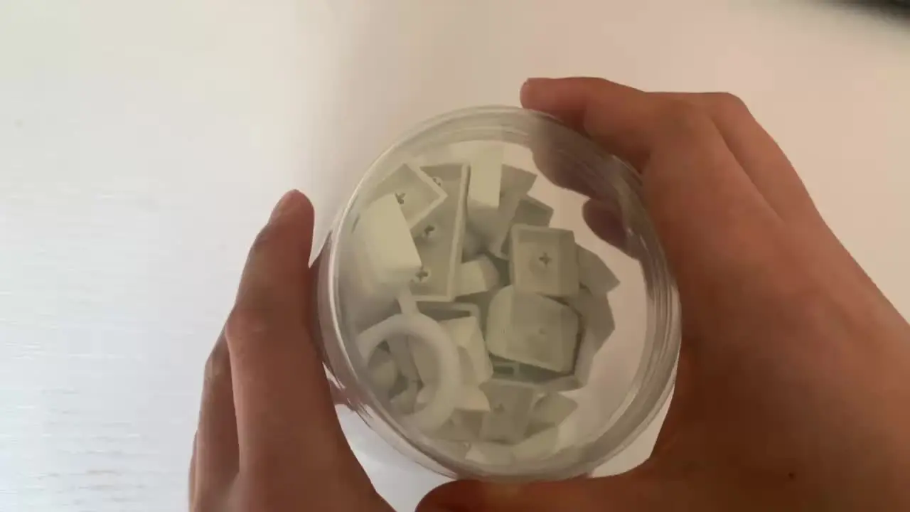 Cherry MXメカニカルキーボード用の白いキーキャップ,121キー