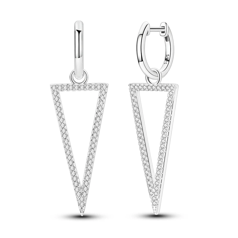 Colorful Zirconia-Embellished Feather and Butterfly Hoop Earrings in 925 Silver