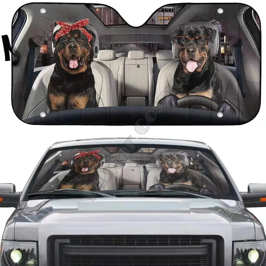 

Автомобильный солнцезащитный козырек Rottweiler/Пудель/Шнауцер с 3D принтом, автомобильный солнцезащитный козырек для лобового стекла автомоби...