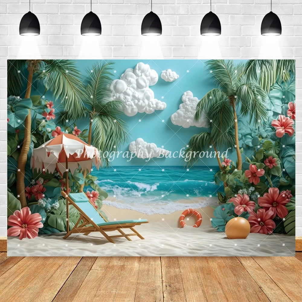 Fondo de fotografía para fiesta en la playa de verano, sombrilla  reclinable, baño de sol, viajes, vacaciones, foto, fondo fotográfico,  accesorios de estudio fotográfico - AliExpress, image size:1000x1000