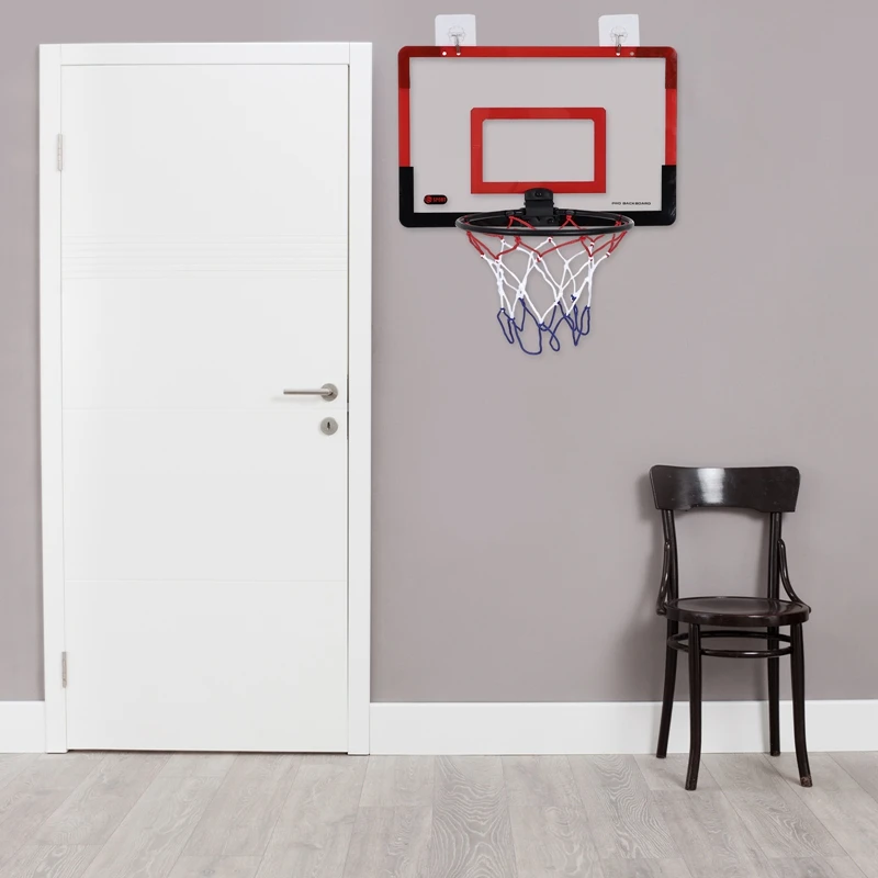 Indoor Mini Basketball Hoop Set Kids Punch Free Hanging Type Basketball Backboard Home Sports Funny Game Toy