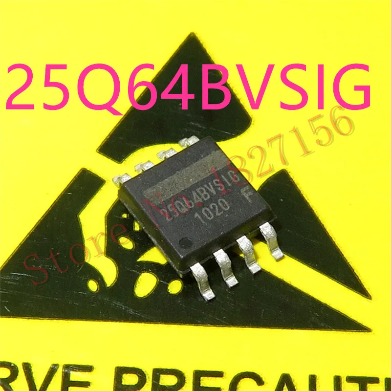 1 pçs/lote 25Q64BVSIG 25Q64BVSSIG W25Q64BVSIG 25Q64 BVSIG W25Q64 SOP8 ...