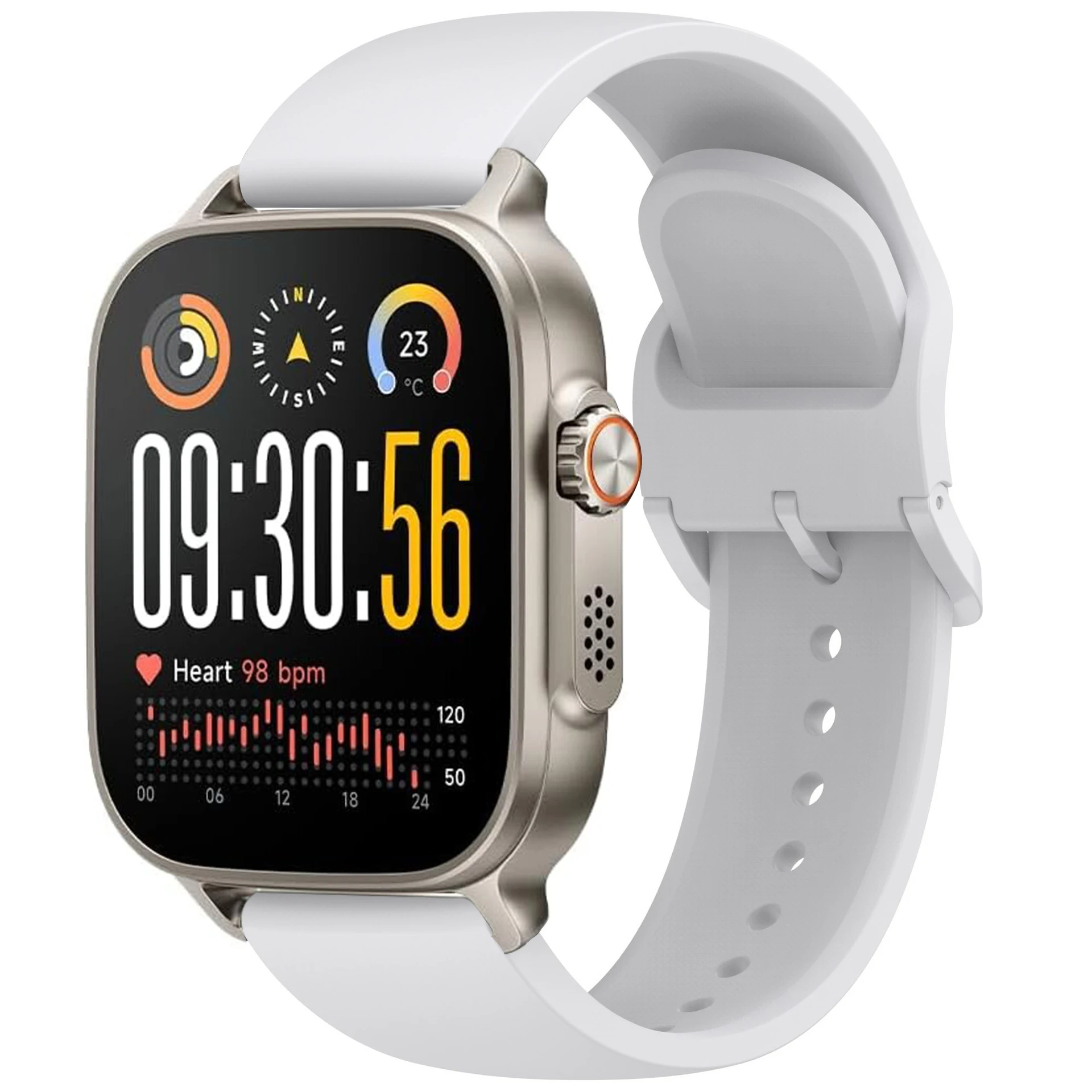 Silicone Sports Strap Bracelet - 22mm Watchband Accessory
