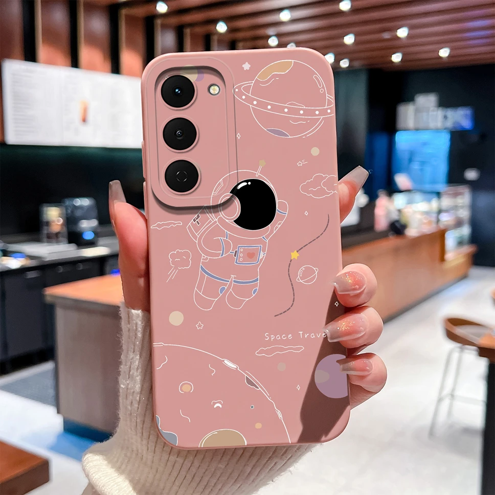 Lovely Cartoon Soft Liquid Silicone Phone Case - Lightweight and Durable Cover