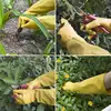 Heavy Duty Gardening Rose Pruning Gauntlet Gloves Thorn Proof Long Sleeve Work Welding Garden Gloves 5