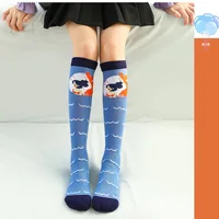 6Pairs/Lot 2-14Years Children Girls Socks Soft Cotton Toddler Leg Warmers Mermaids Cartoon Socks For Kids Knitted Girl Knee Sock 5