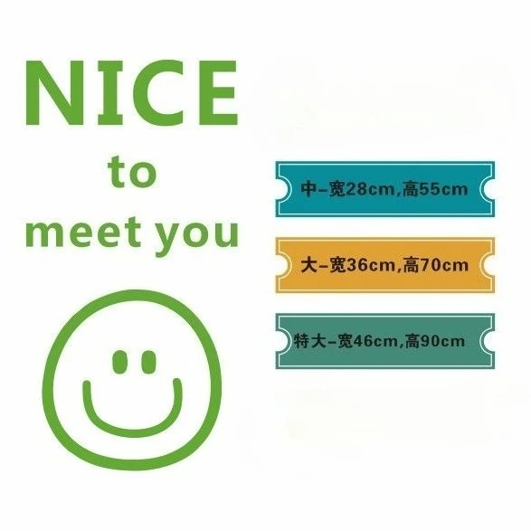 �Nice To Meet You“-Wortaufkleber auf Englisch, große Wandaufkleber, Fensterglas-Türaufkleber, Antikollisionsaufkleber für Bekleidungsgeschäfte, lächelnde Dekoration – Detail 3