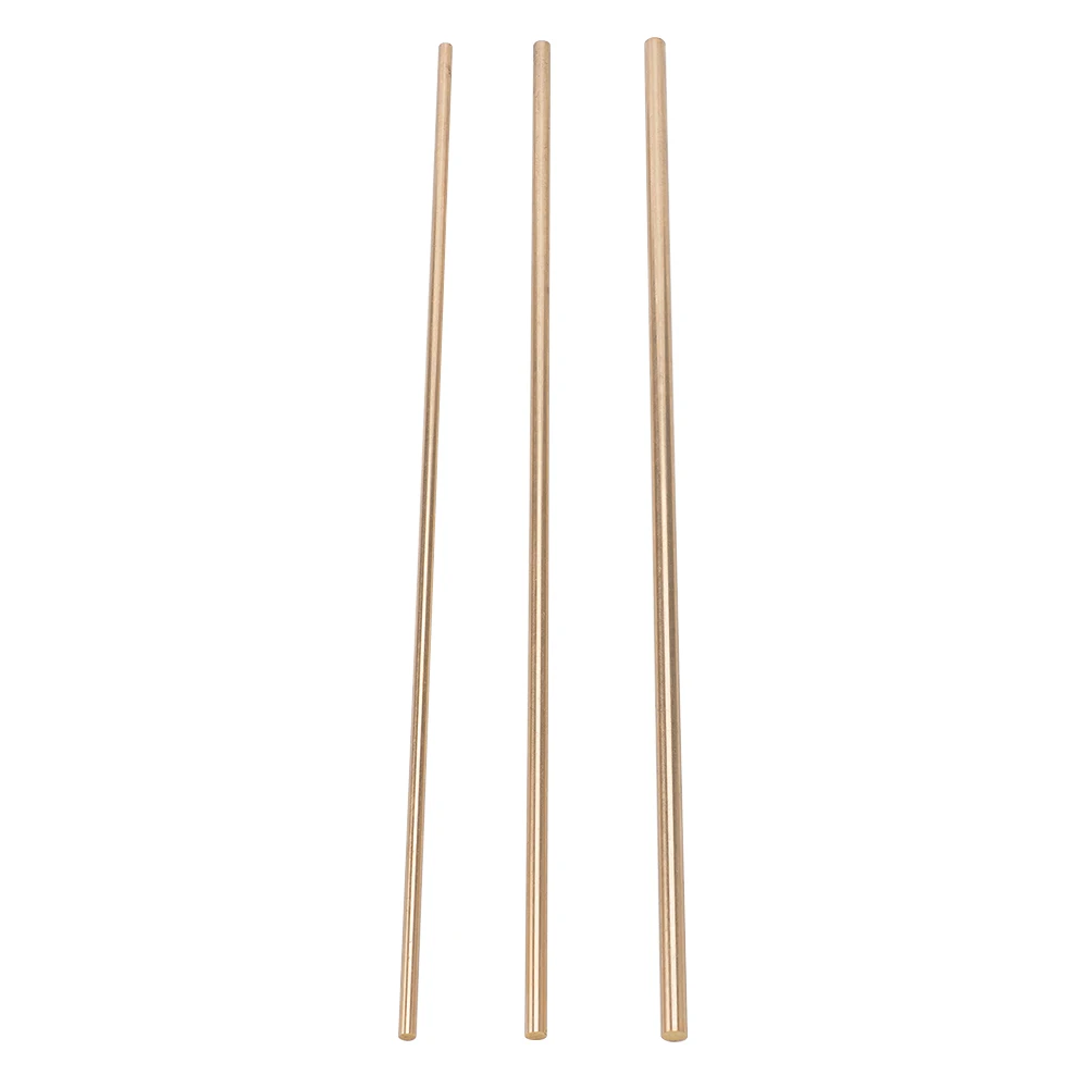 4mm/5mm/6mm Copper Bars Round Rods High-Precision Solid Brass for DIY Project Tool Handle Model Making Hardware Processing