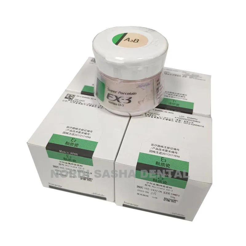 

50g/Bottle Noritake EX-3 Super Body Porcelain Powder Kuraray Noritake EX-3Metal Porcelain Powder Dental Lab Porcelain Powder