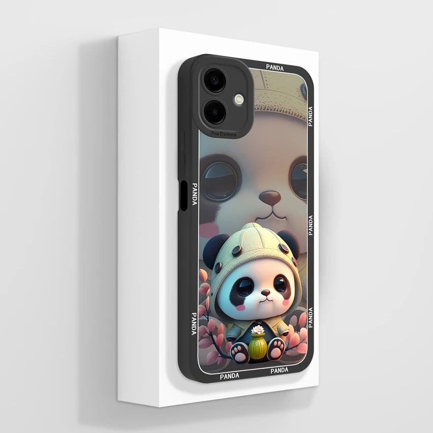 Cartoon Cat Pattern Transparent Silicone Anti-Slip Bumper Phone Case