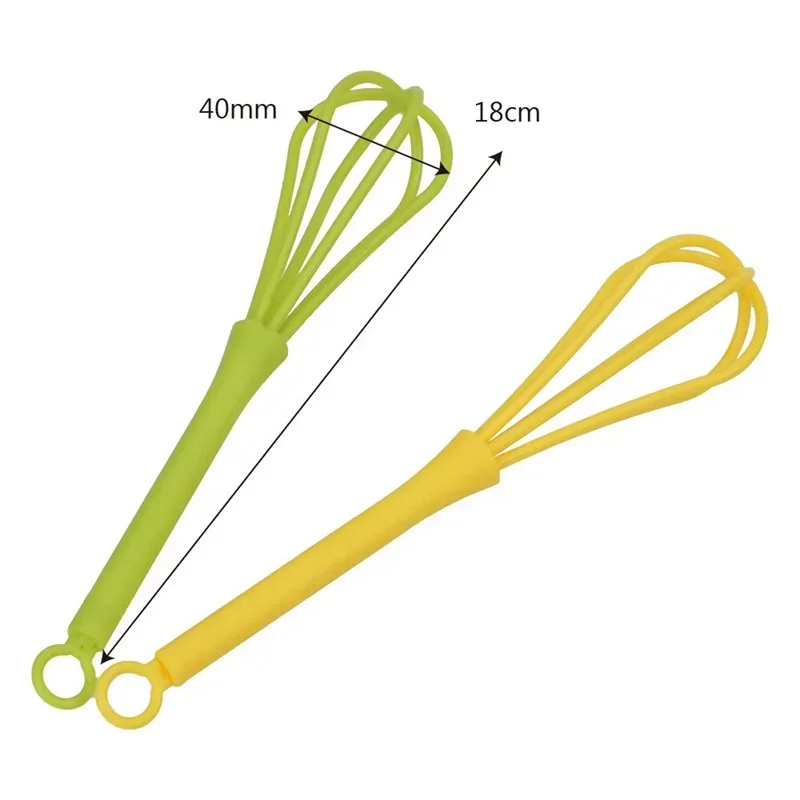 Mini Manual Egg Beater Portable Cream Milk Blend Stirrer Multifunctional Plastic Mixer Egg Tools Reusable Home Kitchen Gadgets