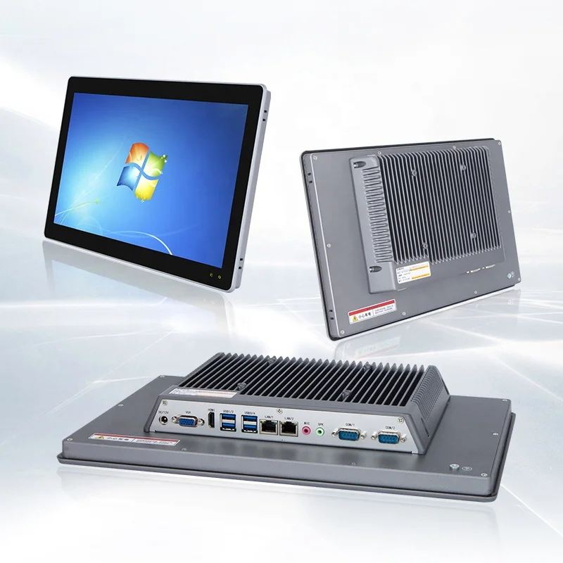 Fanless 15.6 Inch Touch Screen Work All In One Computer J1900 I3 I5 I7 ...