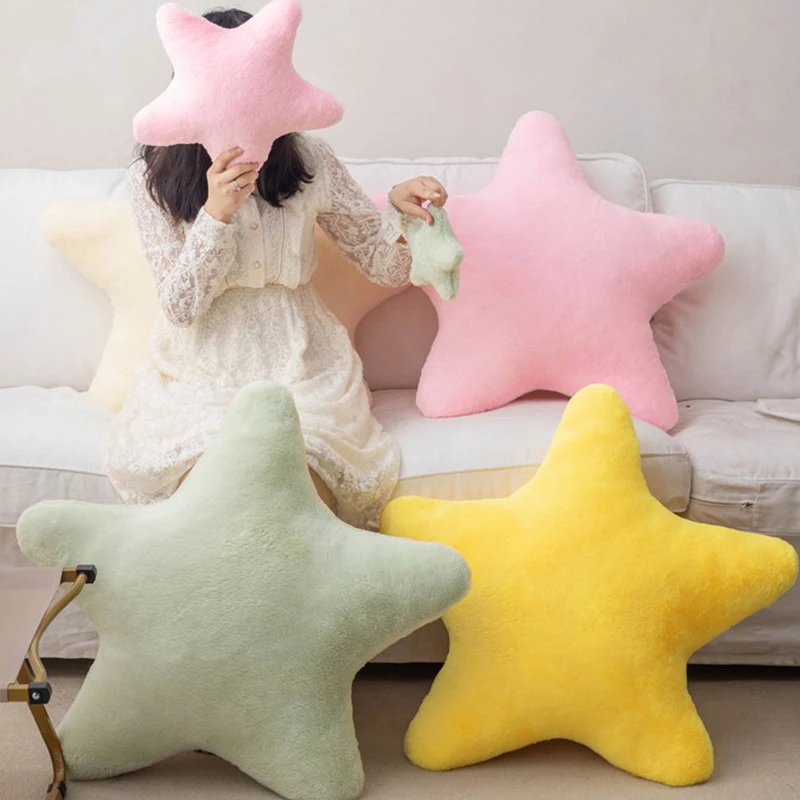 Creative Star Shaped Pillow Soft Plush Throw Pillow Cute Cartoon Pillow Plush Cushion Kid Bedroom Living Room Pillow Gifts 3
