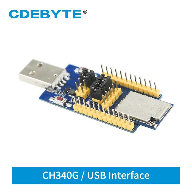 

E18-TBH-27 CDEBYTE CH340G USB интерфейс 2,4 ГГц 27 дБм UART набор тестовых плат с последовательным портом ZigBee Module