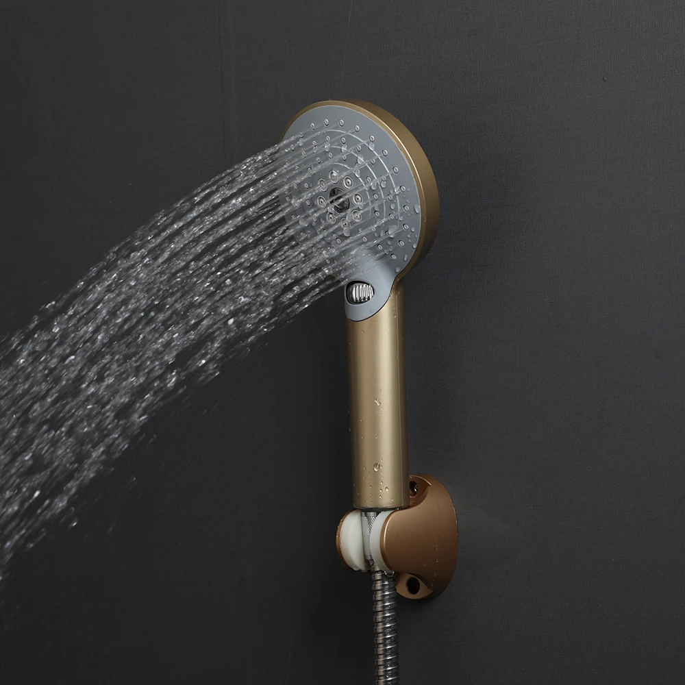 Description Picture 4 of itemMonite Bathroom Shower Hand Spray Wall Mounted Multiple Styles Handheld Handle Shower Faucets Bathroom Accessories Taps