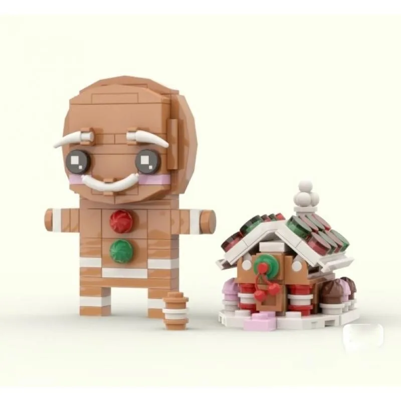 

ABS Plastic Gingerbread Man BRICKHEADZ Building Blocks Mini Action Figure Toys