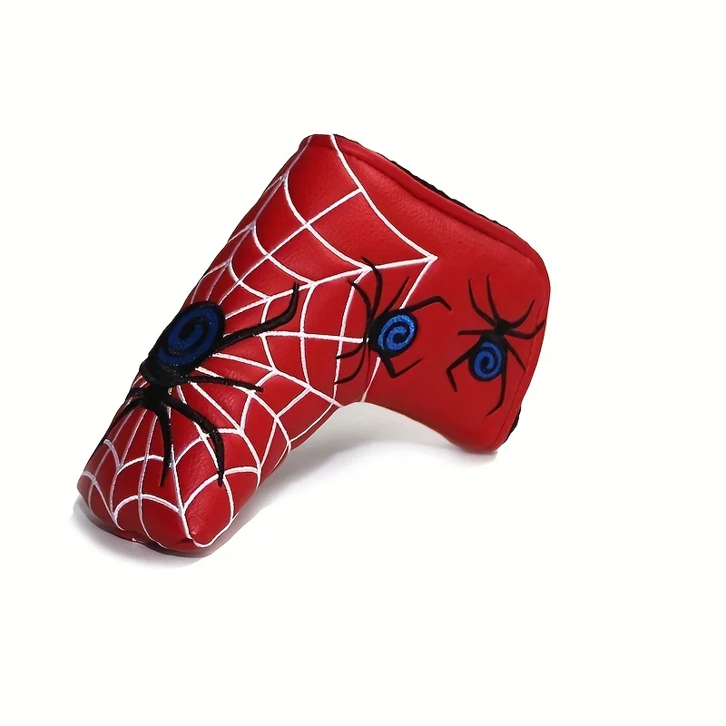 1pc Fashionable Golf Putter Covers, Blade Putter Headcovers, Embroidered Spider Design Putter Protector 3