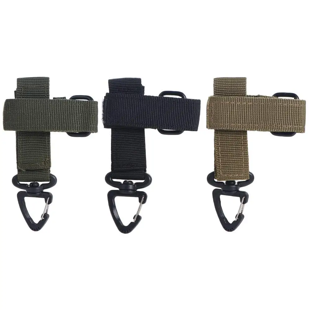 Triangle Quick Release Gloves Hook Adjustable Safe Molle Camping Carabiner Rotatable-hanging Head Multifunctional nylon gloves,carabiner clips,keychain carabiner
