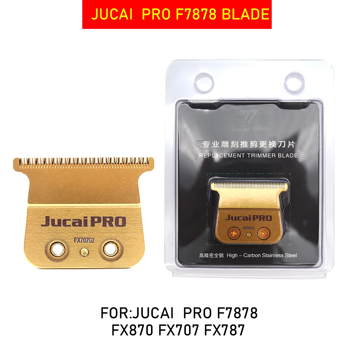 Original Replacement Blade for JUCAI PRO F7878 Professional Hair Clipper Trimmer Barber Shop Titanium Cutter Head
