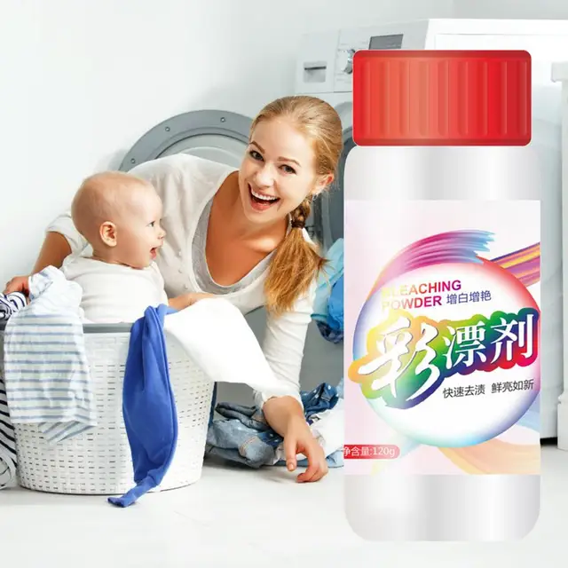 120g Laundry Whitener Stain Removal Bleach Liquid Mild Color Protection And  Brightening Suitable For Hotel & Home Use On Clothes - AliExpress