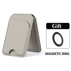 Luxury Leather Magnetic Wallet Case with Detachable Card Holder and Foldable Stand (05)