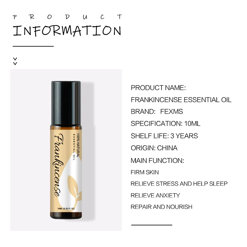 10ml Frankincense Essential Oil Pure Natural Undiluted Oil for Skin Care, Face Cream, Body Oil, Shampoo, Diffuser, Aromatherapy 2