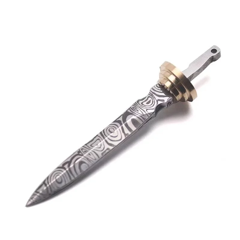 420 stainless steel tea knife embryo tea sword embryo semi-finished mirror laser pattern DIY knife production
