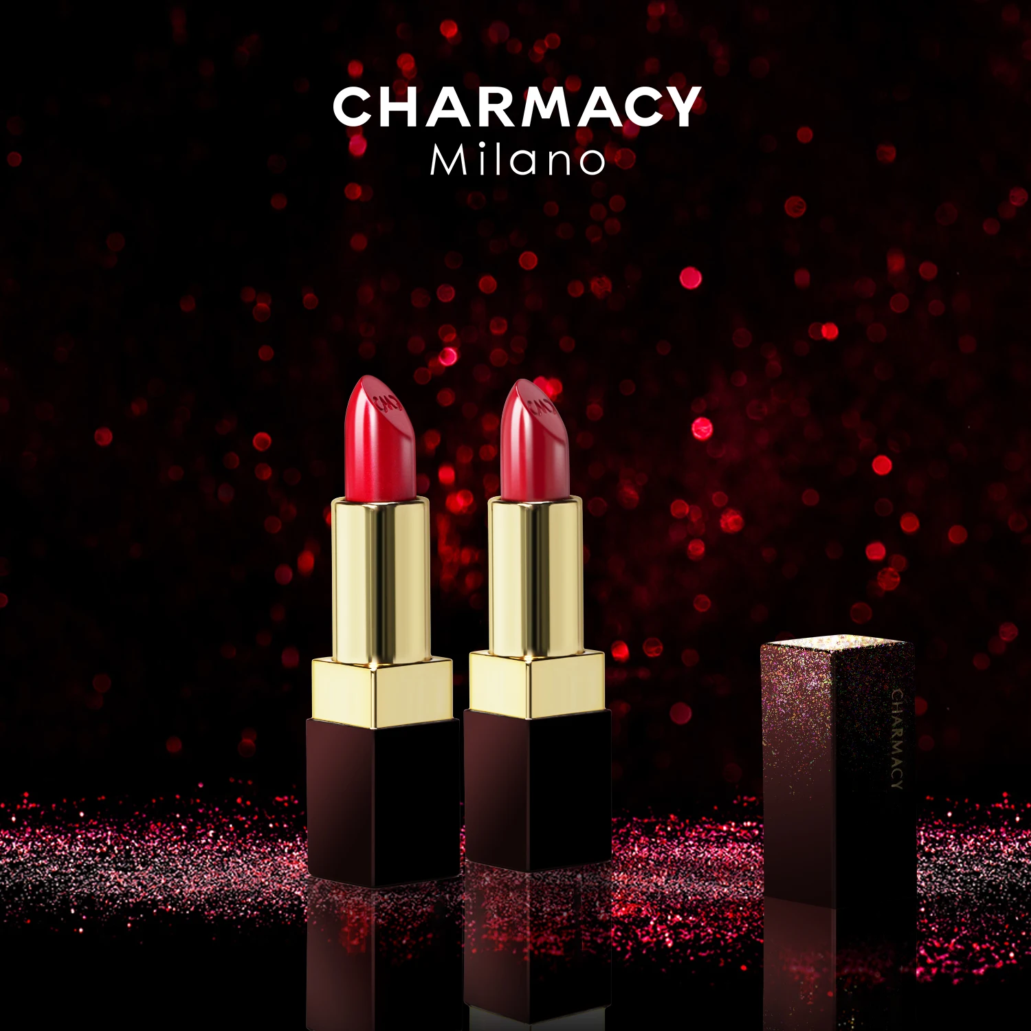 CHARMACY 6 Colors Luxury Velvet Nude Moisturize Lipstick Long Lasting Easy to Wear Korean LipStick for Women Makeup Cosmetic