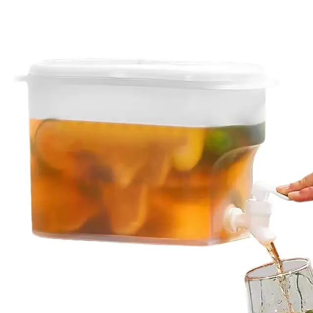Réfrigérateur bouilloire froide distributeurs de boissons glacées distributeur de thé pour réfrigérateur 2,8 l grande capacité pichet d'eau froide support de limonade 1