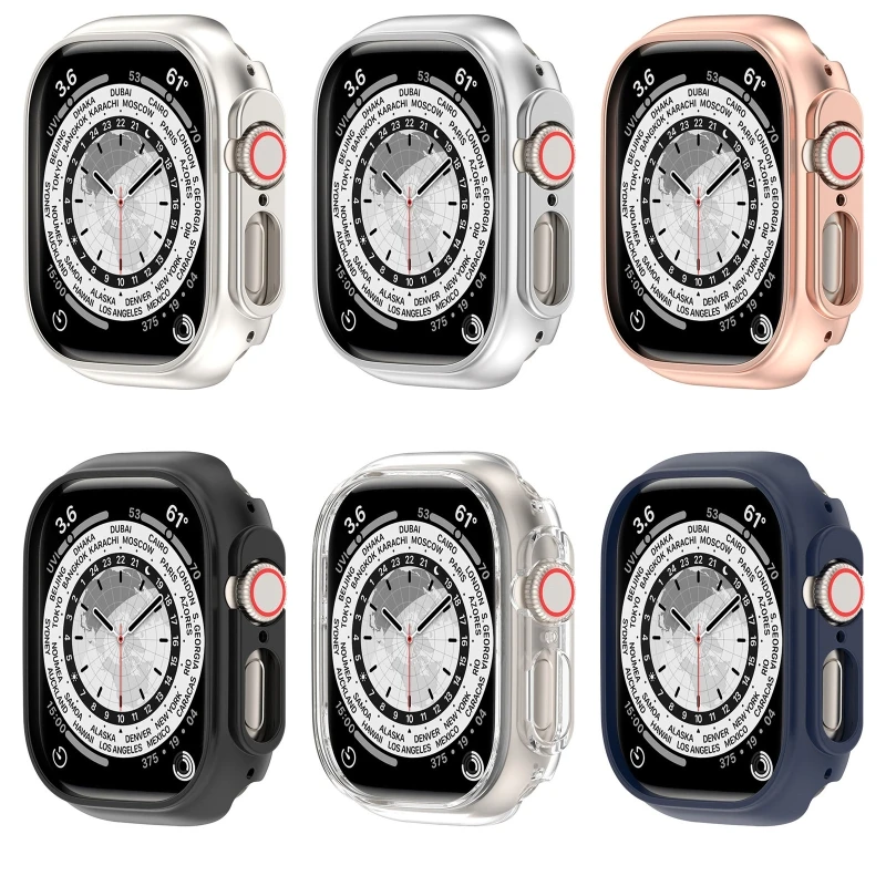 

Half Coverage Watch Bumper for Shell for Case for iOS Watch 8 49mm PC Fram
