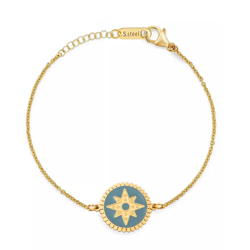 Новый модный браслет из нержавеющей стали в стиле французского ретро с капающей