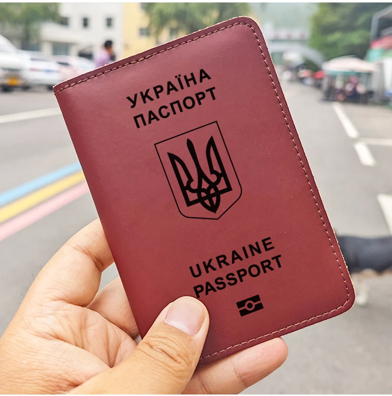 Handgefertigte Ukrainische Reisepasshülle Aus Echtem Leder_voghion.com