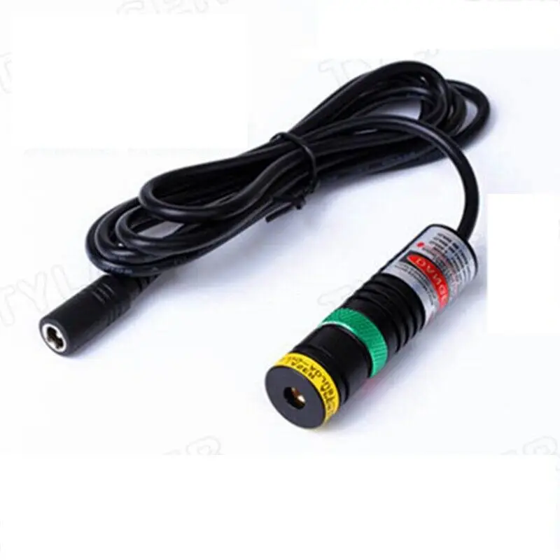 18X65mm Adjustable 520nm 10/30/50/80mw Green Line/Dot/Cross Laser Diode Module W/ 5V Adapter & Holder laser module