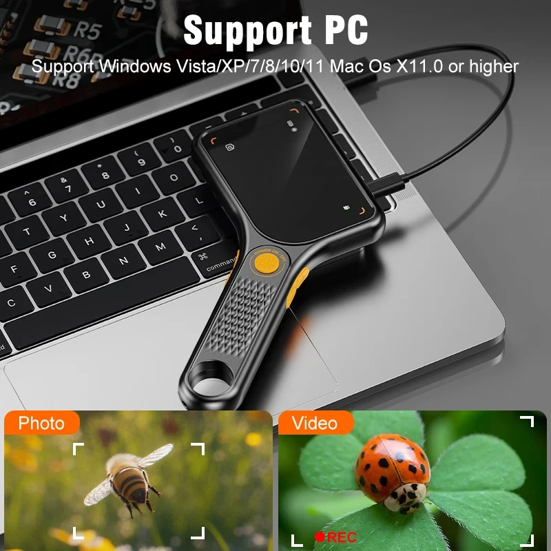 휴대용 USB 디지털 현미경 3.0인치 대형 스크린 자동 초점 디지털 돋보기 500배율 2MP 전자제품 수리 PCB 시계용