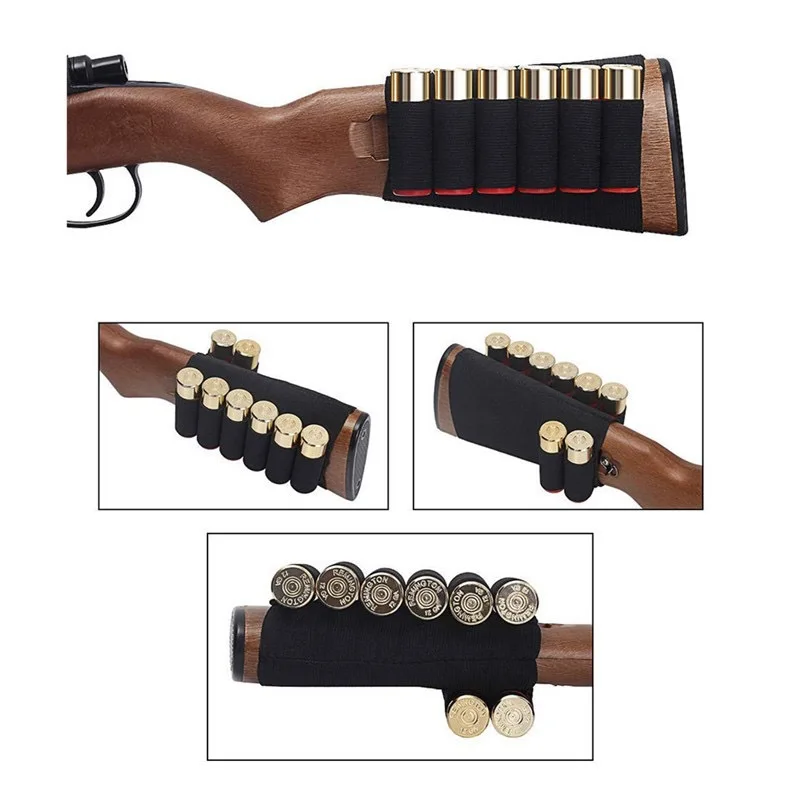 Black Nylon Shotgun Shell Holder for Hunting Rifles